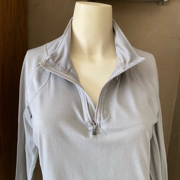 Rei Co-op Women's Lightweight Base Layer Half-Zip Top Gray M - Picture 12 of 16